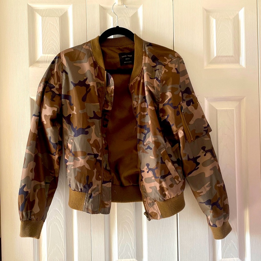 Love Tree army bomber jacket
